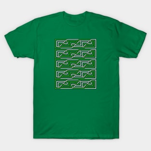 Celtic Interwoven Rectangular Knot Pattern 1 T-Shirt